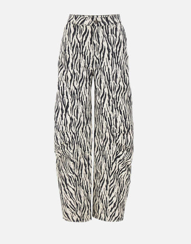 "Printed twill cargo pants" 114339 858 ROTATE BIRGER CHRISTENSEN 