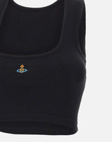 "Cropped rib vest" 1G010011 J009CN401 VIVIENNE WESTWOOD 