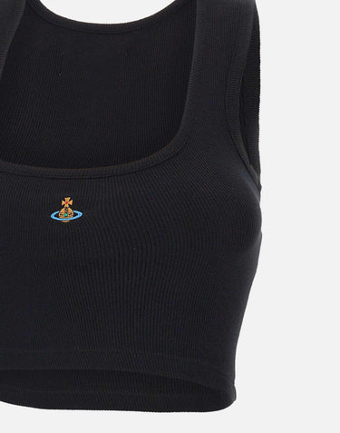 "Cropped rib vest" 1G010011 J009CN401 VIVIENNE WESTWOOD 