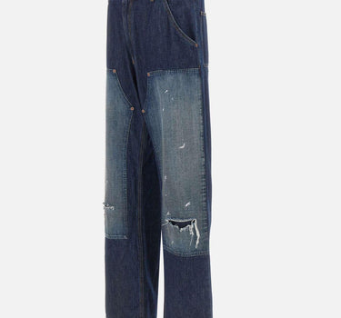Jeans ampi con strappi SH0LA0049 M30055967 MM6 MAISON MARGIELA 