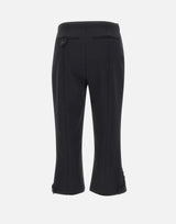 "Tab Detail Cropped Trouser" 1325WTR006490A BLACK VICTORIA BECKHAM 