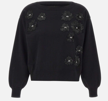 Maglia con perline CF5271MA96E M9799 LIU-JO 