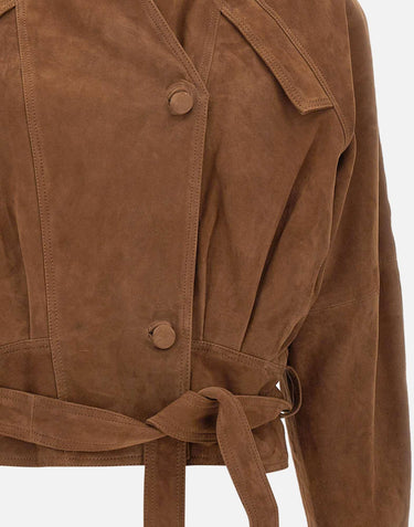Giacca bomber in pelle scamosciata 115714 249 ROTATE BIRGER CHRISTENSEN 