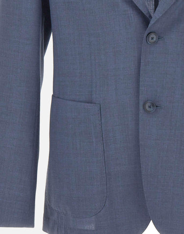 Blazer slim fit in lana vergine 50561991 466 BOSS 
