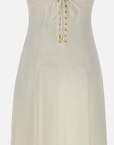 Abito in crêpe leggero con lacci criss-cross AB74852E2 360 ELISABETTA FRANCHI 