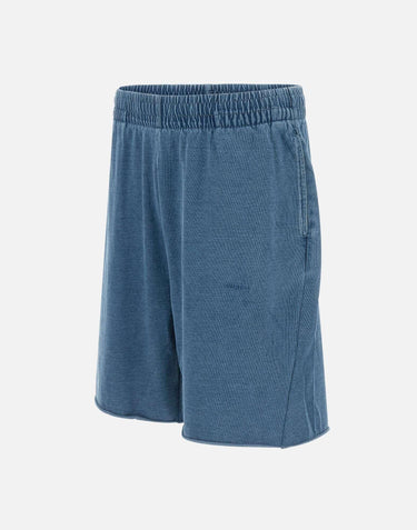 Shorts in jersey di cotone M4138CJAB225 BLUE PURPLE BRAND 