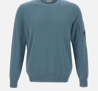 "Cotton Crepe Crewneck Lens Knit" 18CMKN086A 006323O872 C.P. COMPANY 