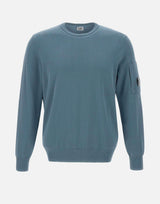 "Cotton Crepe Crewneck Lens Knit" 18CMKN086A 006323O872 C.P. COMPANY 