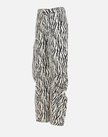 "Printed twill cargo pants" 114339 858 ROTATE BIRGER CHRISTENSEN 