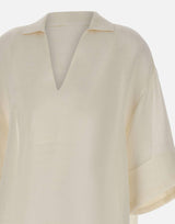 Camicia oversize in lino M80CAMM05 TES0M07800 ELEVENTY 