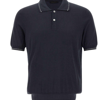 Polo in misto seta 43142 16224598 GRAN SASSO 