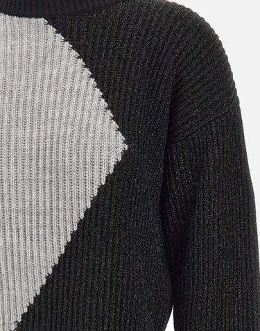 Maglione in lana con intarsi CF5400MA65N C3798 LIU-JO 