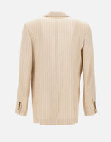 Blazer doppiopetto a righe AMTITT1027 271 AMIRI 