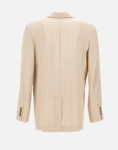 Blazer doppiopetto a righe AMTITT1027 271 AMIRI 