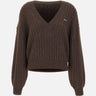 Maglia a trecce con scollo a V 116434 2037 ROTATE BIRGER CHRISTENSEN 