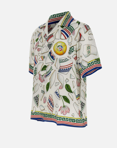 Camicia "Le Vase brise"  in seta UWPS25SH003 03 CASABLANCA 