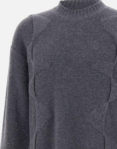 Maglia "Cropped Spiral Knit" M07063 DGY05 HELIOT EMIL 