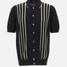 Camicia in maglia con intarsio a righe 59135 18066099 GRAN SASSO 
