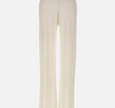 Pantaloni palazzo in maglia di lino 195015 001 KANGRA 