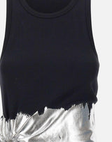 Top con anello e arricciatura 26PJTE015C00530 M004 RABANNE 