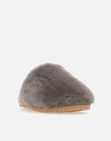 "Closed toe sheepskin fur slipper" FW161000L CHA MOU 