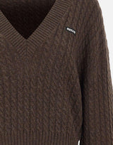 Maglia a trecce con scollo a V 116434 2037 ROTATE BIRGER CHRISTENSEN 