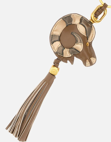 Portachiavi con Ariete e nappa PCARIETE06 BRONZELIGHTGOLD GIANNI CHIARINI 