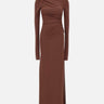 Abito "Veronica" in crepe T170119A TJP073CACAO THE ANDAMANE 