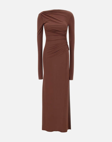Abito "Veronica" in crepe T170119A TJP073CACAO THE ANDAMANE 