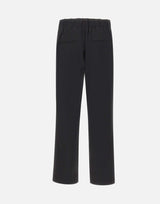 Pantaloni dritti con vita elasticizzata V073322383 001BLK VINCE. 