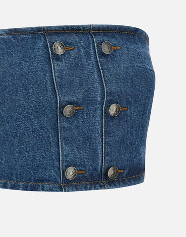 "Denim button detail top" 114448 1602 ROTATE BIRGER CHRISTENSEN 