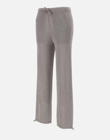 Pantaloni jogger in misto viscosa e lurex 197215 049 KANGRA 