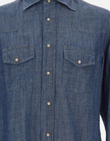 Camicia in misto lyocell M75CAMK02 TES0M14611 ELEVENTY 