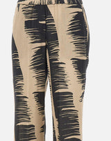 Pantaloni stampati in misto lino SP5MR017 1083 KAOS 