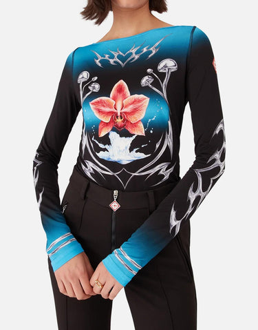 "Slinky jersey top" WAW25JTP404 01 CASABLANCA 