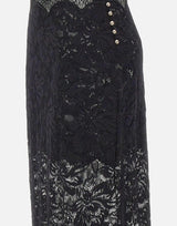 "Midi skirt in stretch lace" 24AJJU598PA0170 P001 RABANNE 