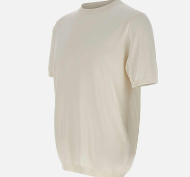 Maglia a maniche corte in misto seta e cotone 300421 025 KANGRA 