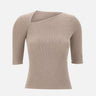 Maglia con scollo asimmetrico S52NC0361 M20122809 MM6 MAISON MARGIELA 