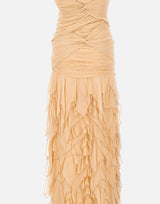 Abito in georgette con ruches 4A408A N0820 BLUMARINE 