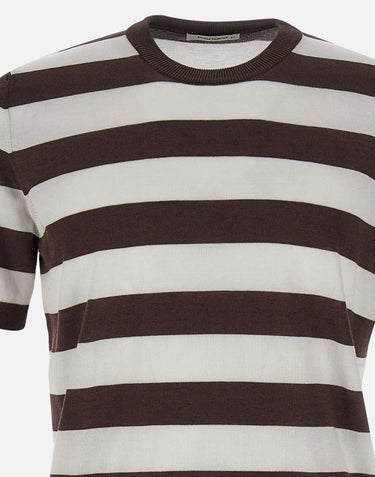 Maglia in cotone a righe 303321 232 KANGRA 