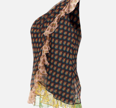 Top monospalla in seta con volant WRJA0166 99SA1Q5X0811 ETRO 