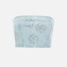 "Denim cropped stud top" 114062 1468 ROTATE BIRGER CHRISTENSEN 