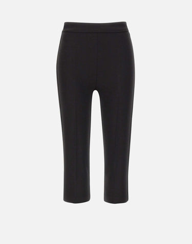 Pantaloni in crêpe leggero e raso PA19063E2 110 ELISABETTA FRANCHI 