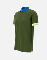 T-shirt "3 color way" in cotone piquet A35116 37 SUN68 