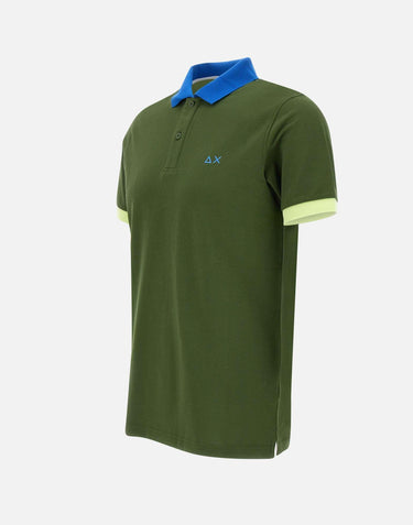 T-shirt "3 color way" in cotone piquet A35116 37 SUN68 