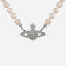 "Mini Bas Relief Pearl Necklace" 63010100 02P104 VIVIENNE WESTWOOD 