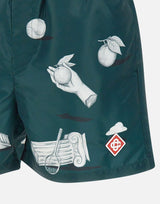 "Mens printed swim  shorts metaphysical" MPS25TR032 02 CASABLANCA 