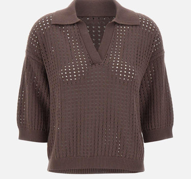 Polo in cotone traforata 360426 251 KANGRA 