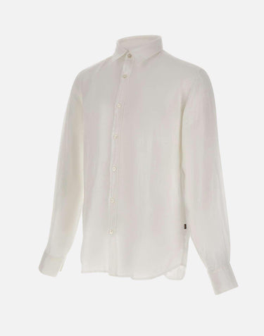 Camicia in lino 50567579 100 BOSS 