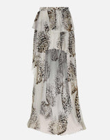 Gonna in georgette con stampa 4G111A M1025 BLUMARINE 